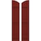 Ekena Millwork Americraft 3-Board (3 Batten) Wood Joined Board-n-Batten Shutters w/Ellipt Top, ARW401BE311X77MRH, PR ARW401BE311X77MRH - alternate 1